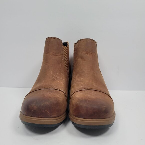 Sorel Evie Women's Pull On Wedge Ankle Boots Brown NL3816-242 US Size 7 - Picture 3 of 8